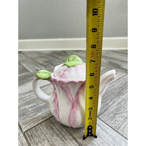 Vintage Bombay Company Tulip Teapot Spring Blossoms - Picture 3 of 5